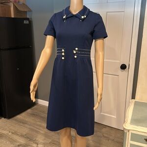 Fabulous vintage mid-century dress (blue)